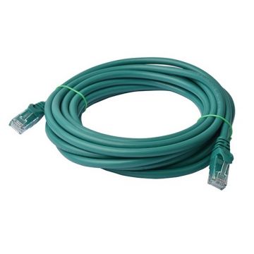 8ware Cat6a Ethernet Cable Snagless 5m Green CB8W-PL6A-5GRN