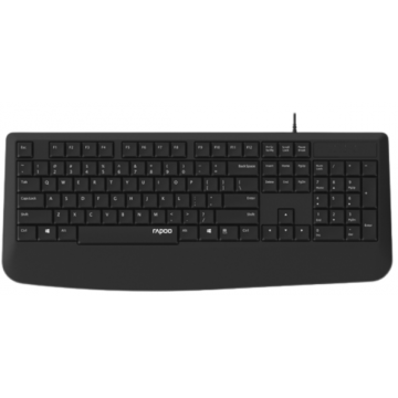 RAPOO NK1900 Wired Keyboard,  Spill-Resistant, Multimedia Hotkeys