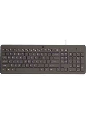 HP 150 Wired Keyboard Low-profile design keeps keystrokes comfy and accurate