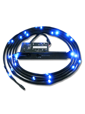 NZXT Sleeved LED Cable 200cm Blue