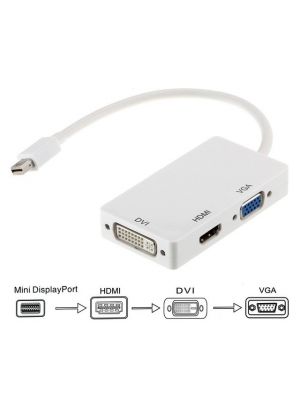 Astrotek 3 in1 Thunderbolt Mini DP Display Port to HDMI DVI VGA Adapter Cable CB8W-GC-MDPDHV