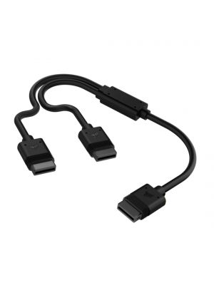 Corsair iCUE LINK Cable, Black, 600mm Y-Cable With Straight Connectors