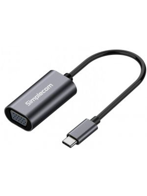 Simplecom DA104 USB-C to VGA Adapter Full HD 1080p support Mirror and Extended