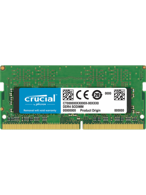 Crucial 4GB (1x4GB) DDR4 2400MHz CL17 SODIMM Memory - CT4G4SFS824A