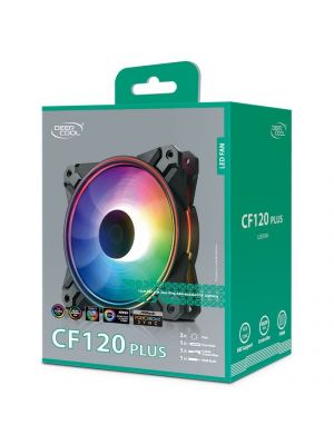 Deepcool CF120 PLUS 120mm A-RGB LED Case Fan - 3 Pack- DP-F12-AR-CF120P-3P