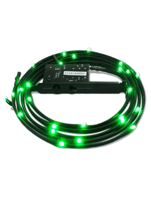 NZXT Sleeved LED Cable 100cm Green