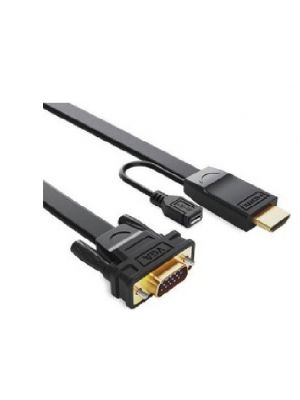 HDMI to VGA Converter Cable Male-Male 2m (HDMI source, VGA display)
