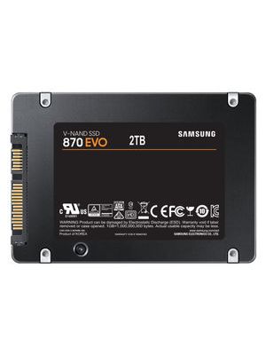 Samsung 870 EVO 2.5in SATA SSD 2TB 560MB/s read - MZ-77E2T0BW
