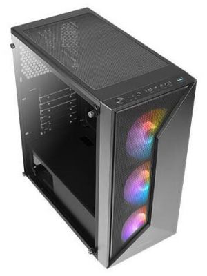Antec NX320 Tempered Glass Led Control Gaming Case 3 x 120 mm ARGB fans
