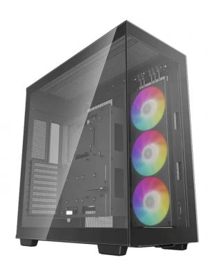 DeepCool CH780 Panoramic Glass Dual Chamber Full Tower ATX Case - Black