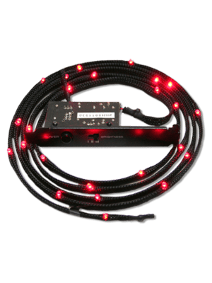 NZXT Sleeved LED Cable 200cm Red
