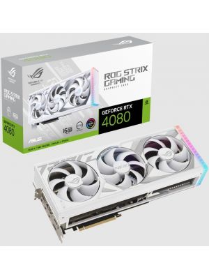 ASUS ROG Strix GeForce RTX 4080 16GB White Aura RGB lighting