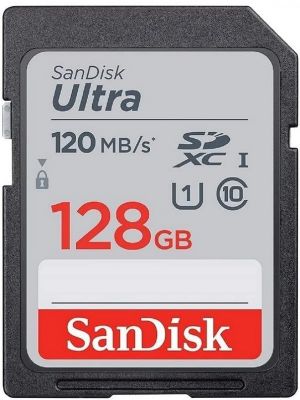 SanDisk Ultra 128GB SDHC SDXC UHS-I Memory Card - SDSDUN4-128G-GN6IN