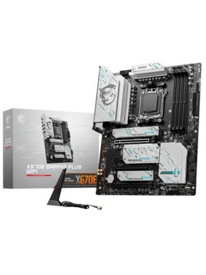 MSI X670E Gaming Plus WiFi AM5 ATX Motherboard with 4 x M.2 slots