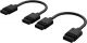 Corsair iCUE LINK Cable - 2x 100mm, Dual Cable pack Black Stright connectors