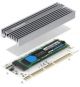 Simplecom EC415 PCIe to NVMe Expansion Card with Heat Sink and RGB Light