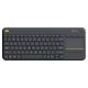 Logitech K400 Plus Wireless Touch Keyboard Black - 920-007165